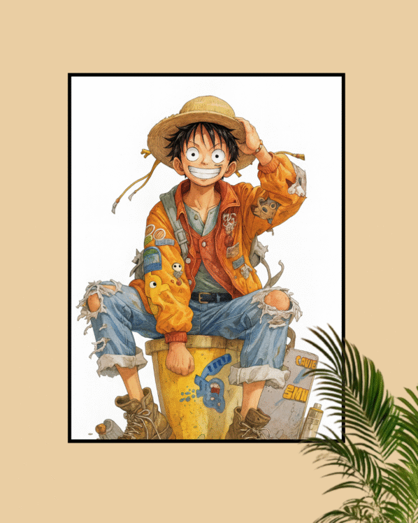 one piece luffy poster