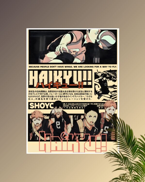 Haikyuu!! Vintage Style Poster