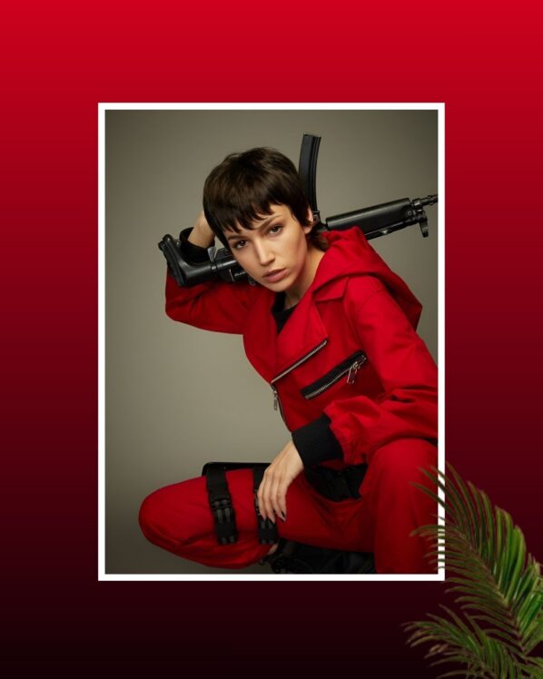 Tokyo-Red Jumpsuit Poster