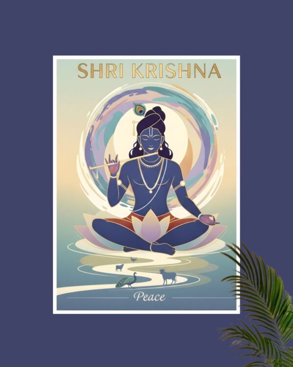 Shri Krishna-Peace & Meditation Poster