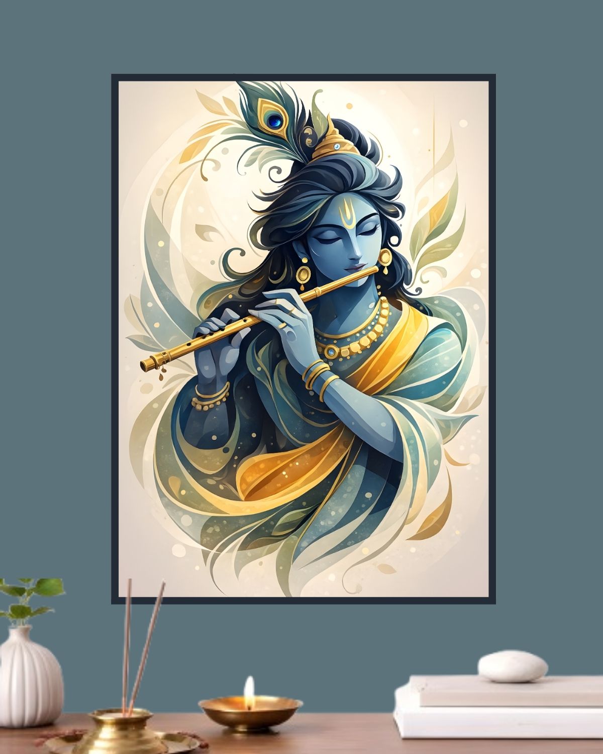 Divine Rhythm -Shri Krishna Poster