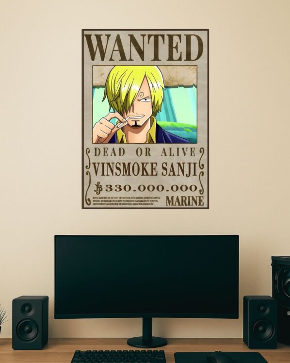 Sanji Bounty Poster