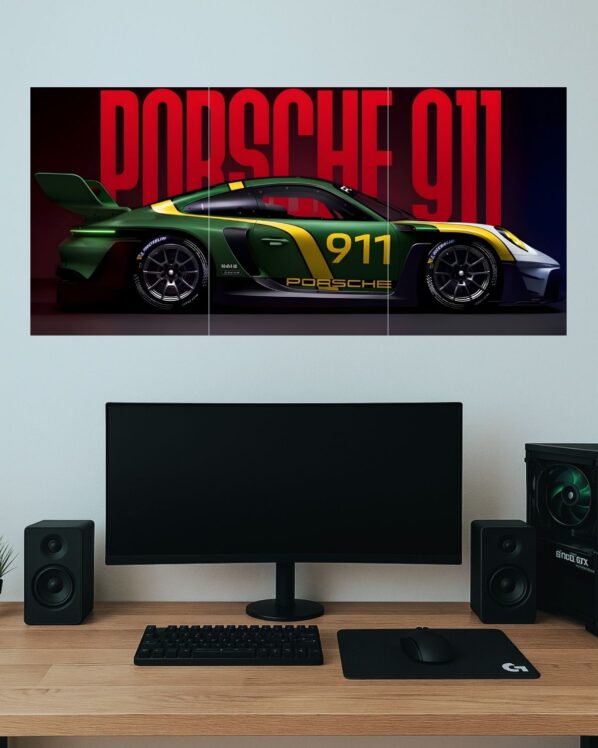 Porsche 911 Split poster