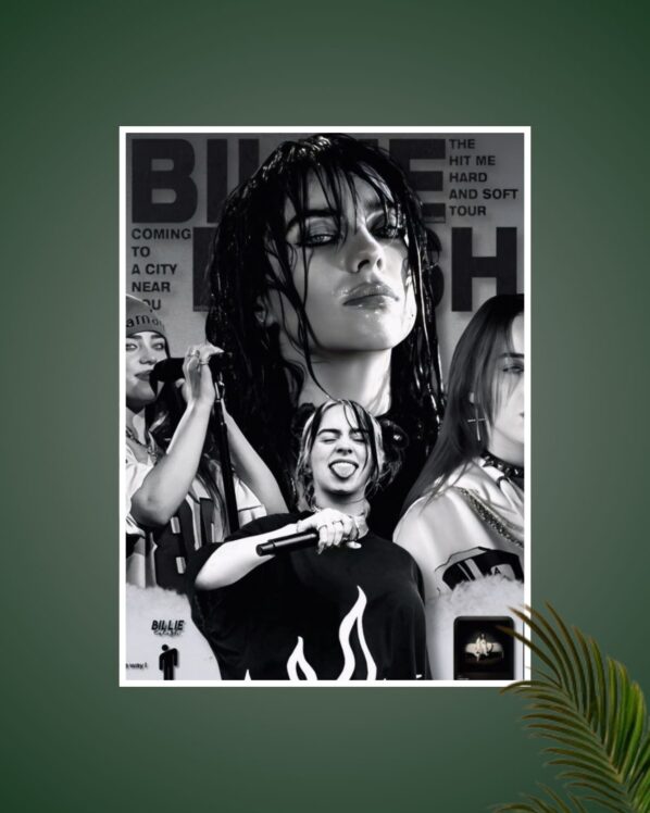 Billie Eilish On Stage Poster