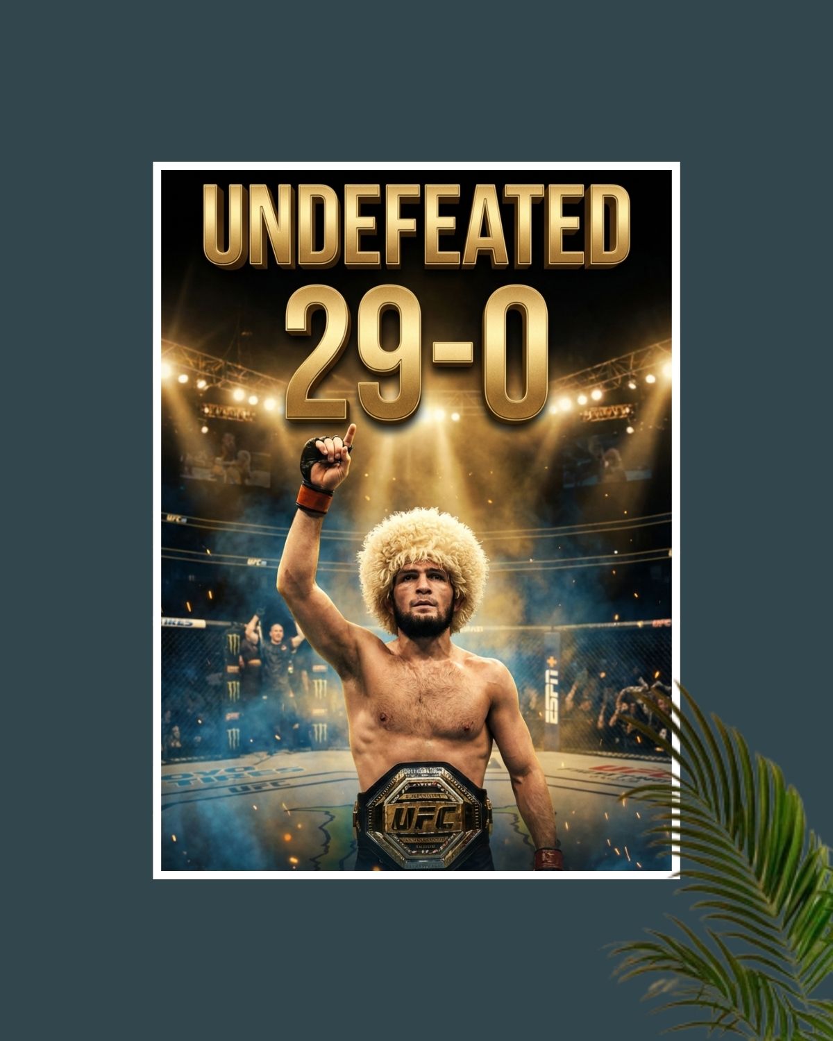 Khabib Undefeated Poster