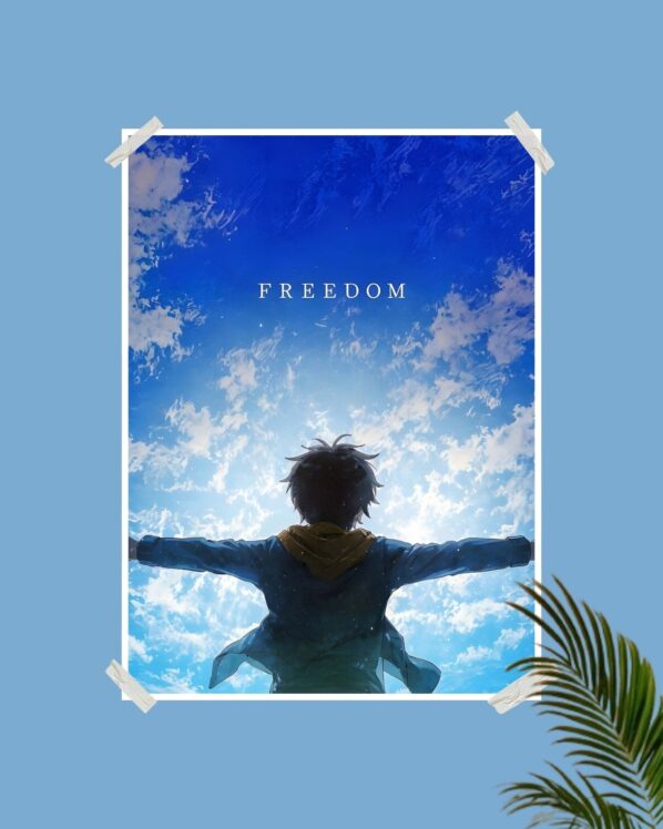 Freedom Sky Anime Poster